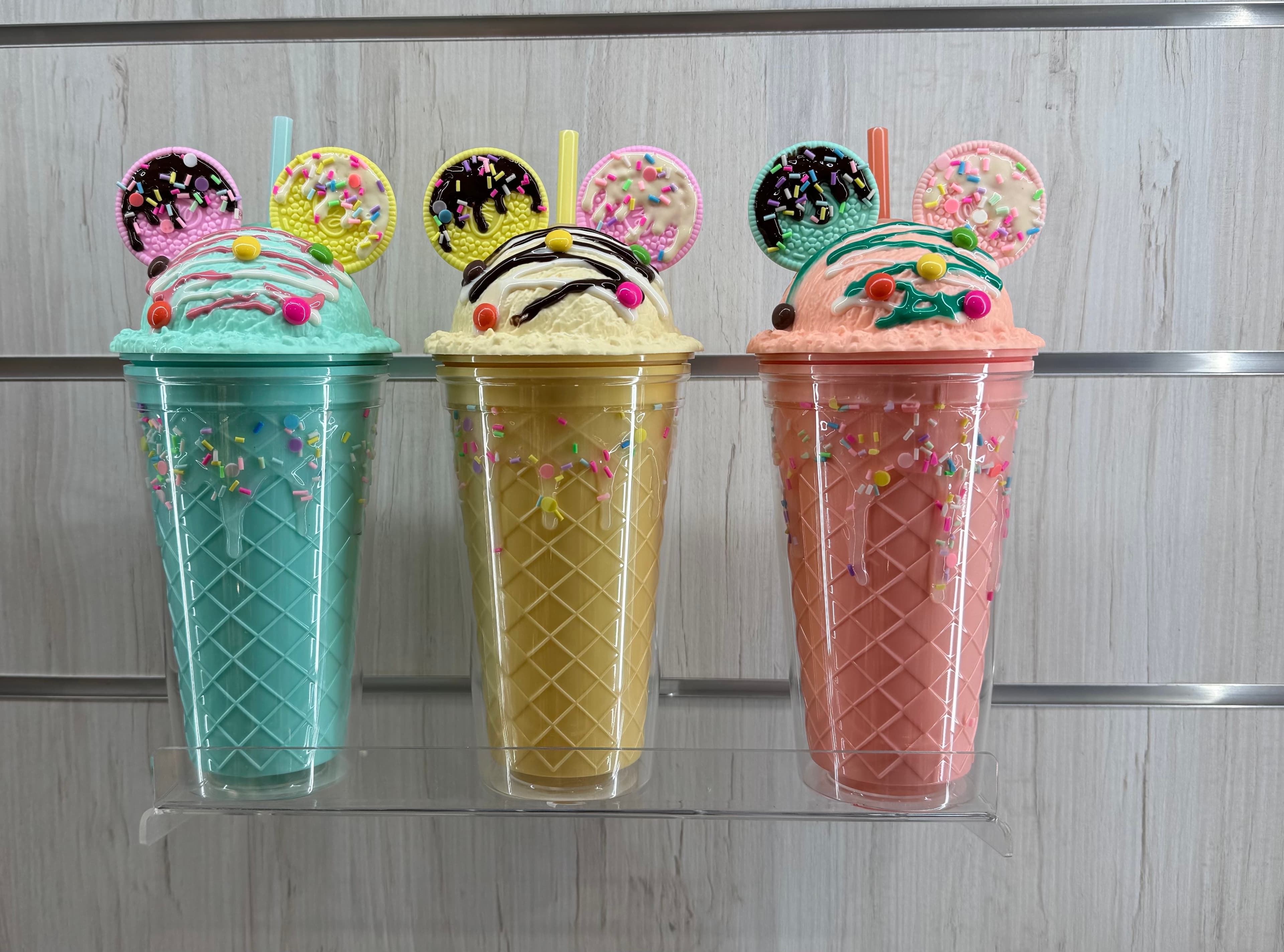 COPO DE PAREDE DUPLA COM PALHINHA COOKIES 450 ML