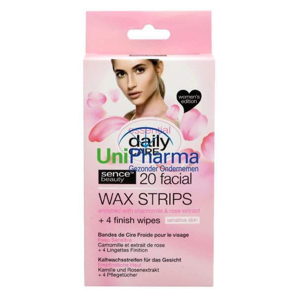 SENSE BANDAS DEPILATORIAS DE CERA FRIA FACIAL  20 UND