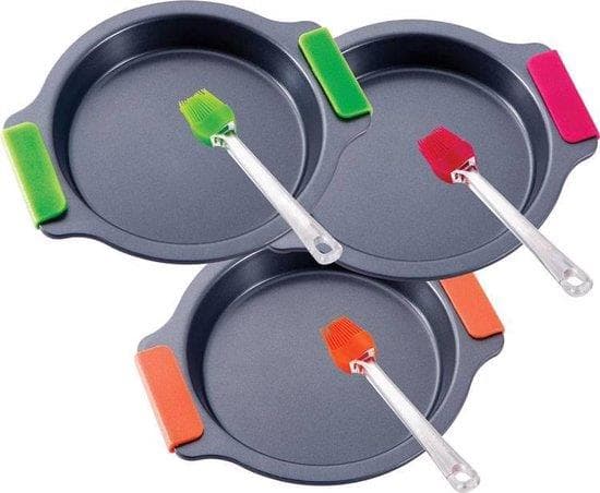 ASSADEIRA REDONDA COM PINCEL BERGNER 3 CORES