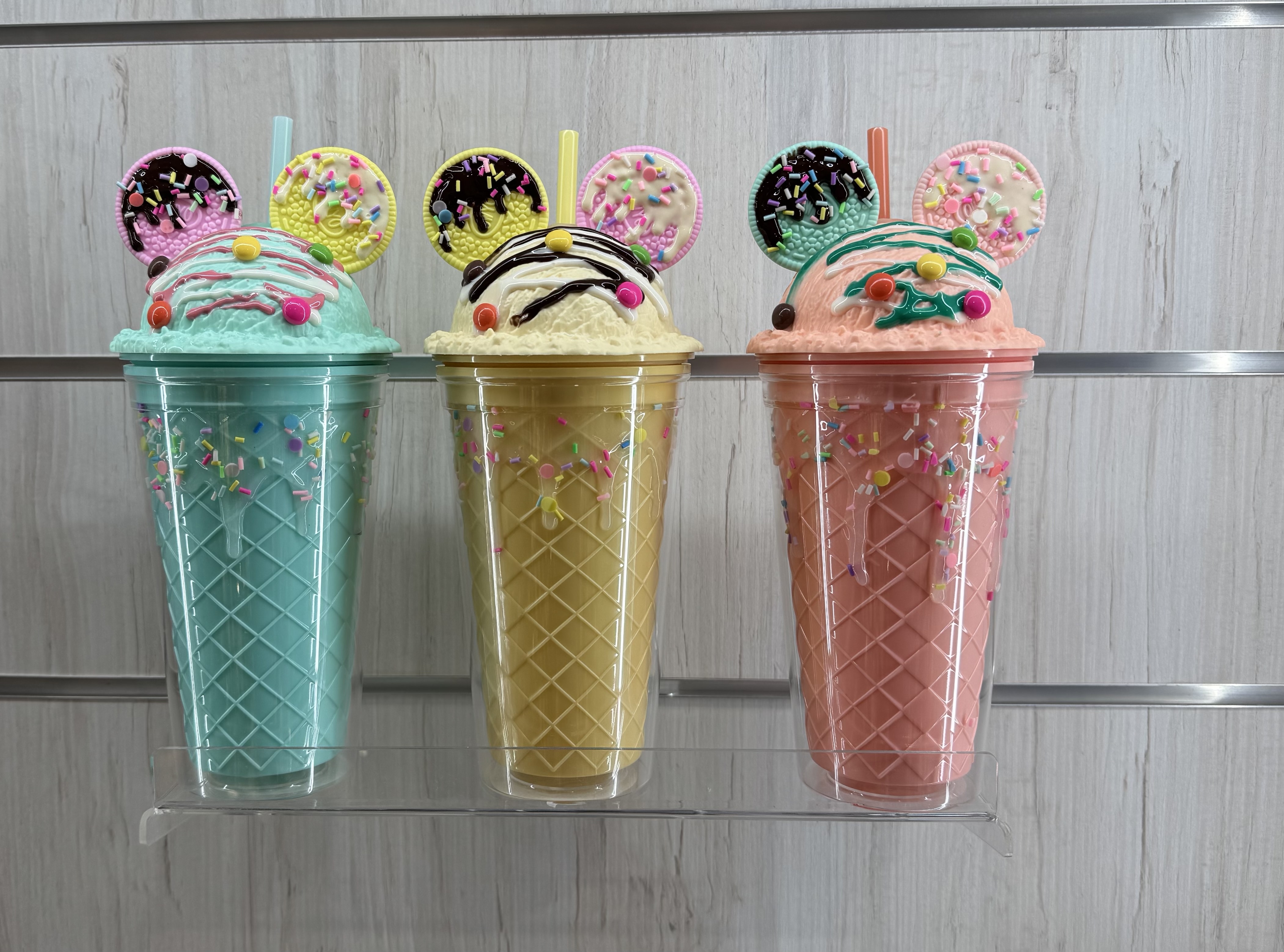 COPO DE PAREDE DUPLA COM PALHINHA COOKIES 450 ML