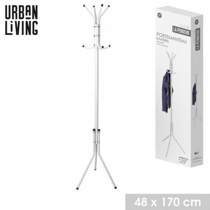 CABIDE EM METAL BRANCO  170 X 48 CM
