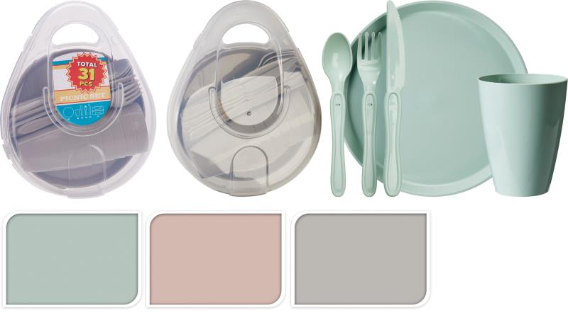 CONJUNTO PIQUENIQUE 31 PEÇAS