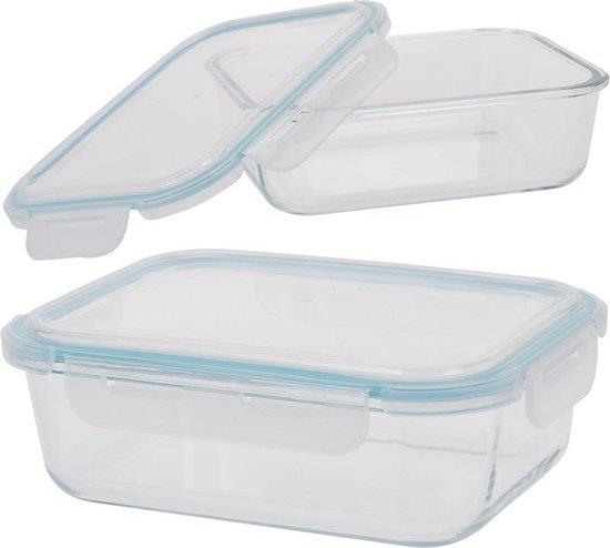 CAIXA VIDRO HERMETICA 1480 ml , RESISTENTE AO FORNO