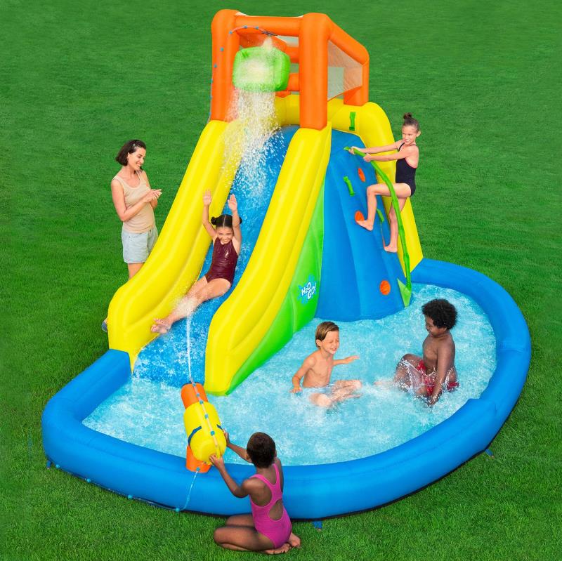 Parque aquático gigante  H2OGO!Montanha aquática com soprador 435 x 286 x 267 cm